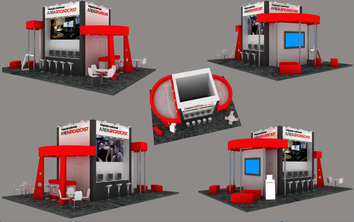Stand Design for AREABROADCAST at Broadcast