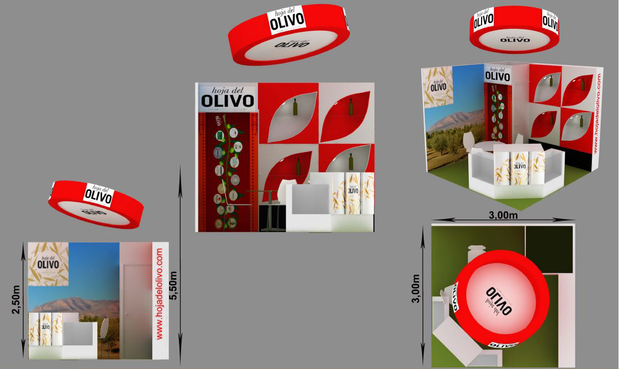 Stand Design for Hoja Del Olivo at ALIMENTARIA